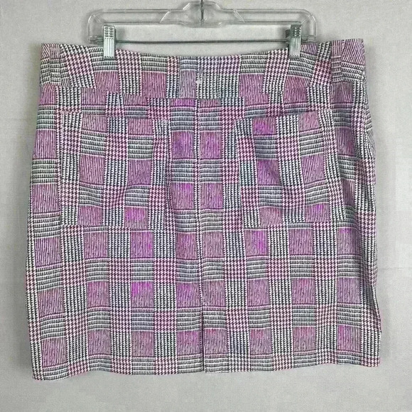 Jofit Golf Skirt Womans 16 Skort Pink Gray Active Performance Button Zip Pockets - Picture 9 of 16